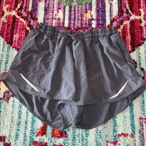 Gray Lululemon Hotty Hot Short